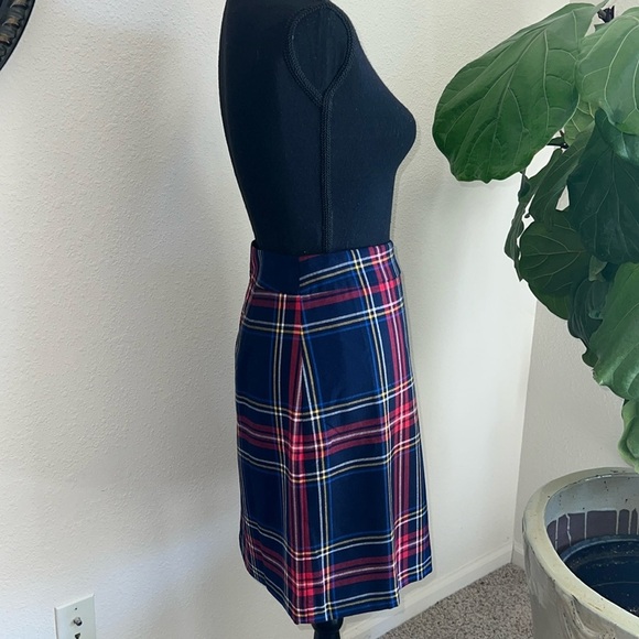Talbots Women’s Tartan Red Plaid A-Line Classic Skirt Size 8 NEW Zipper! - Picture 5 of 12